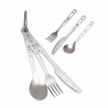 Three-piece Titanium Cutlery Sets With Clip